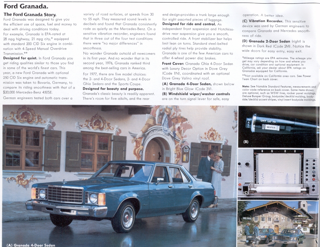 1977 Ford Granada Brochure Page 5